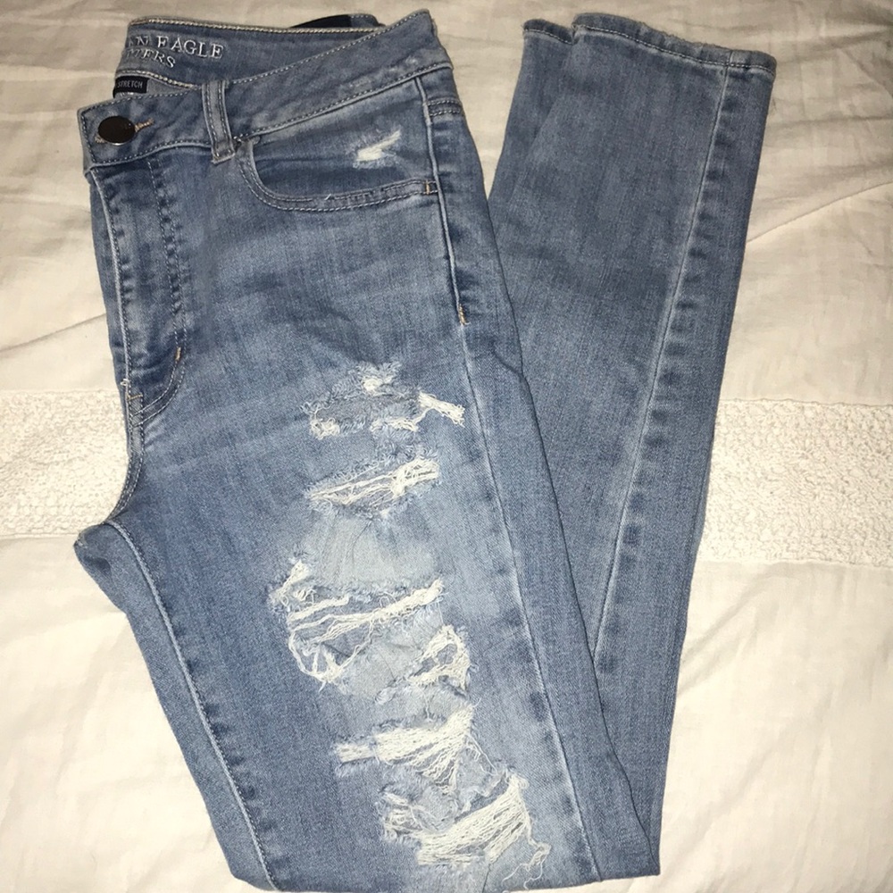 High rise jegging super-stretch